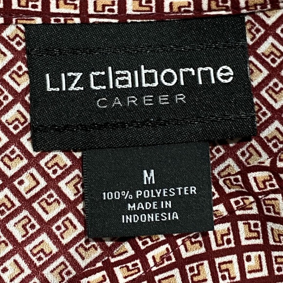 LIZ CLAIBORNE || Woman’s  Long Sleeve Button Accent Blouse size Medium - Picture 6 of 6